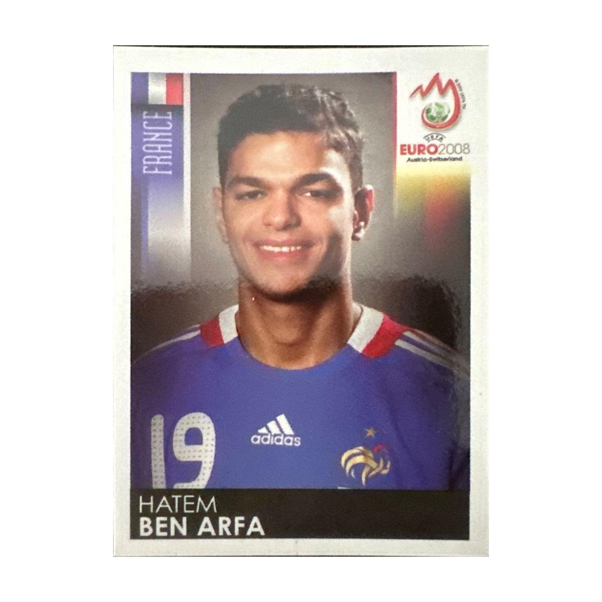 Panini UEFA EURO 2008 – Nr. 352 – Hatem Ben Arfa – Südamerika-Version – Vorderseite