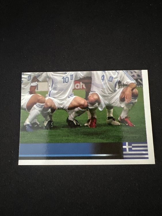 Panini UEFA EURO 2008 – Nr. 362 – Griechenland Mannschaft Teilbild unten rechts – Südamerika-Version – Originalfoto Vorderseite