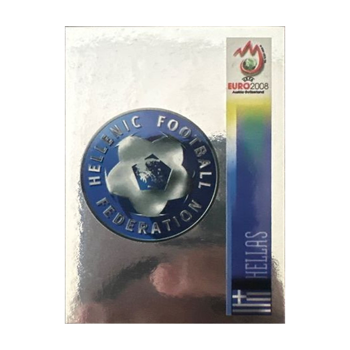 Panini UEFA EURO 2008 – Nr. 363 – Griechenland Logo – Südamerika-Version – Vorderseite
