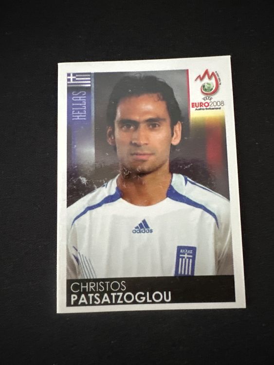 Panini UEFA EURO 2008 – Nr. 366 – Christos Patsatzoglou – Südamerika-Version – Originalfoto Vorderseite