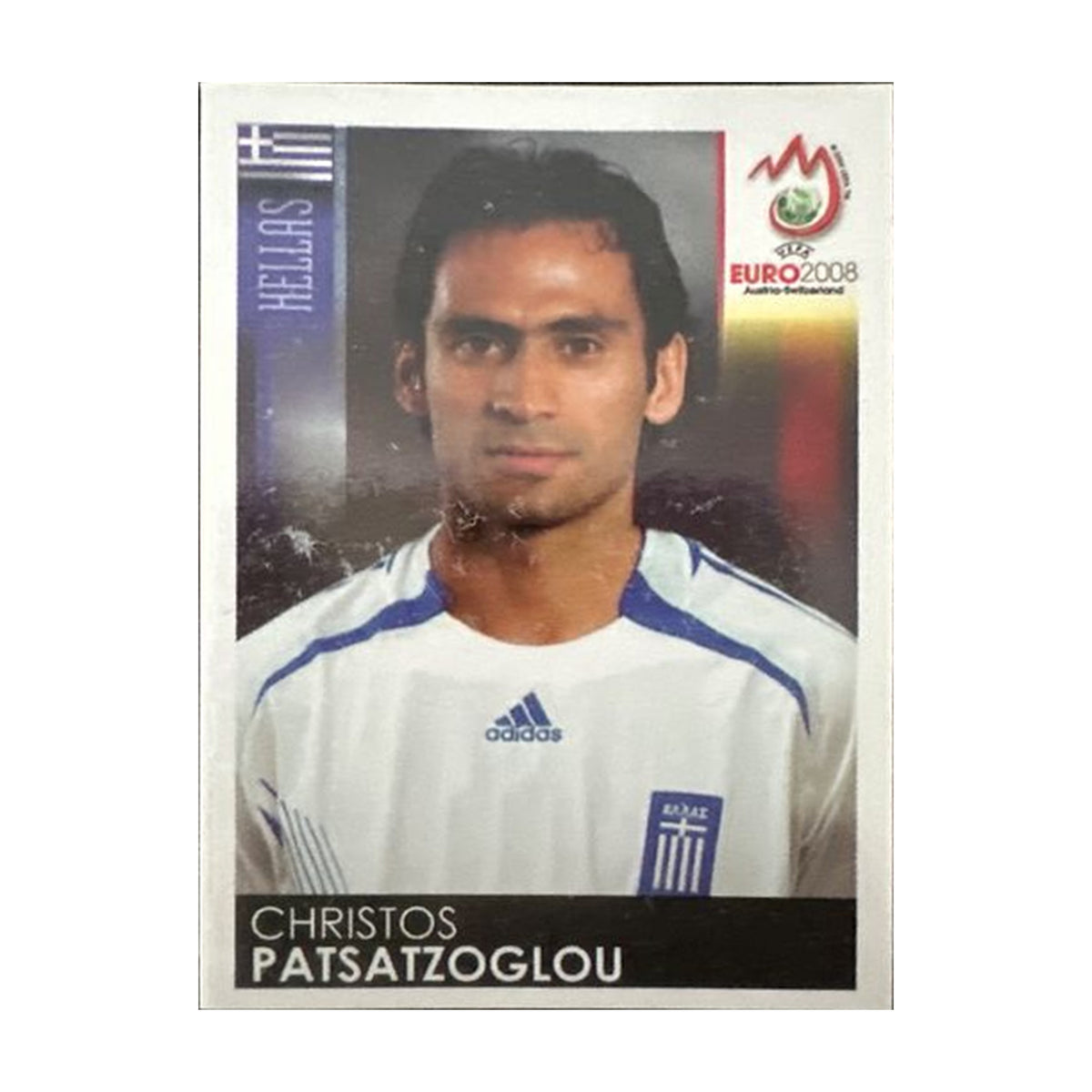 Panini UEFA EURO 2008 – Nr. 366 – Christos Patsatzoglou – Südamerika-Version – Vorderseite