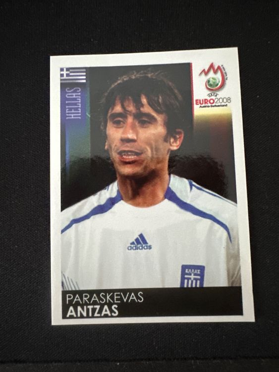 Panini UEFA EURO 2008 – Nr. 369 – Paraskevas Antzas – Südamerika-Version – Originalfoto Vorderseite