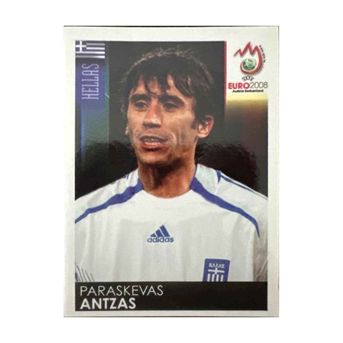 Panini UEFA EURO 2008 – Nr. 369 – Paraskevas Antzas – Südamerika-Version – Vorderseite