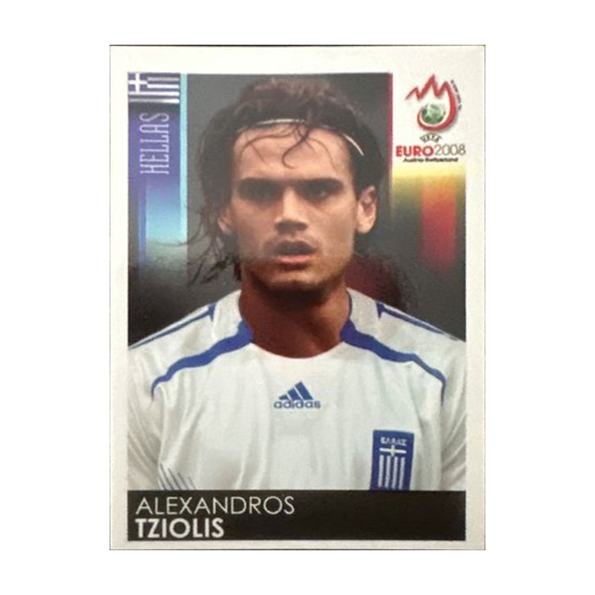 Panini UEFA EURO 2008 – Nr. 372 – Alexandros Tziolis – Südamerika-Version – Vorderseite