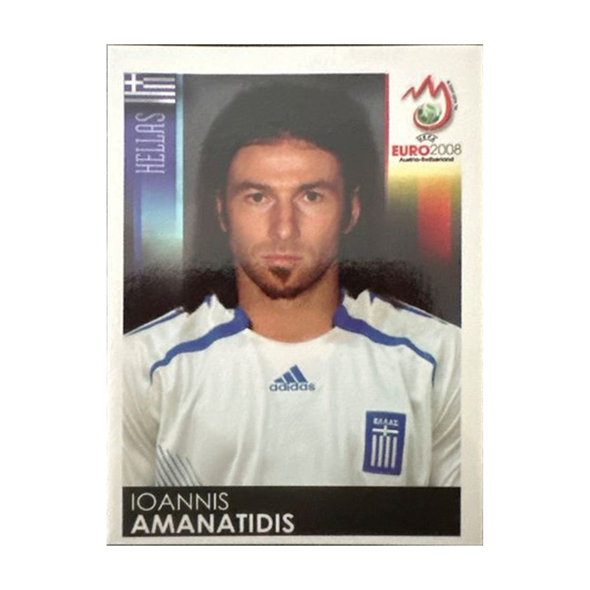 Panini UEFA EURO 2008 – Nr. 378 – Ioannis Amanatidis – Südamerika-Version – Vorderseite