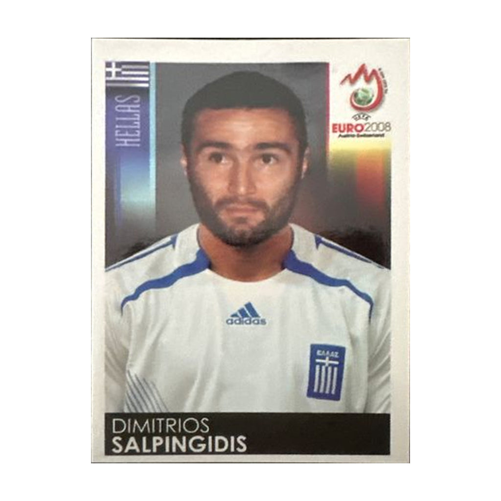 Panini UEFA EURO 2008 – Nr. 379 – Dimitrios Salpingidis – Südamerika-Version – Vorderseite