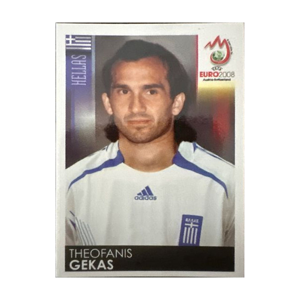 Panini UEFA EURO 2008 – Nr. 381 – Theofanis Gekas – Südamerika-Version – Vorderseite