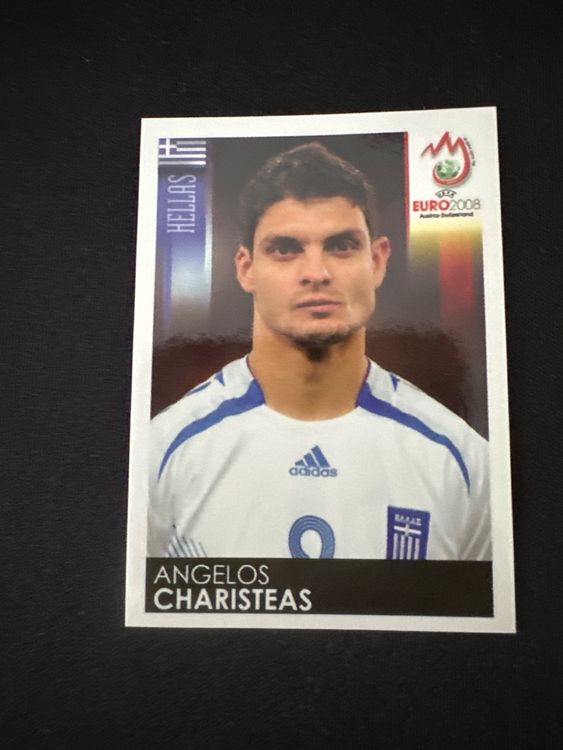 Panini UEFA EURO 2008 – Nr. 382 – Angelos Charisteas – Südamerika-Version – Originalfoto Vorderseite
