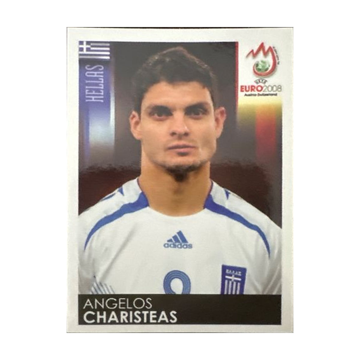 Panini UEFA EURO 2008 – Nr. 382 – Angelos Charisteas – Südamerika-Version – Vorderseite