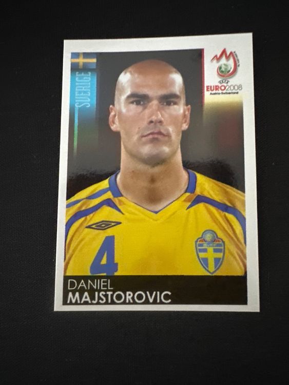 Panini UEFA EURO 2008 – Nr. 394 – Daniel Majstorovic – Südamerika-Version – Originalfoto Vorderseite