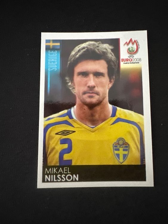 Panini UEFA EURO 2008 – Nr. 396 – Mikael Nilsson – Südamerika-Version – Originalfoto Vorderseite