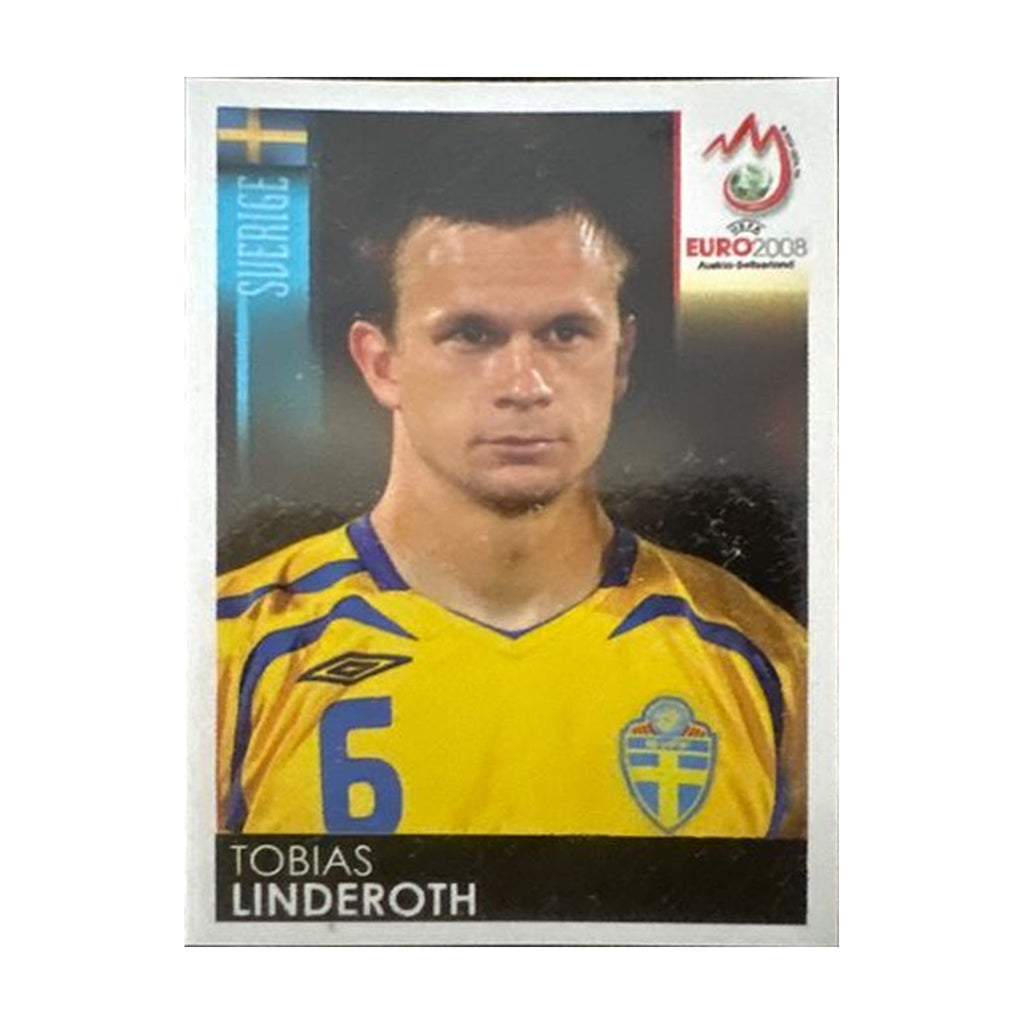 Panini UEFA EURO 2008 – Nr. 399 – Tobias Linderoth – Südamerika-Version – Vorderseite