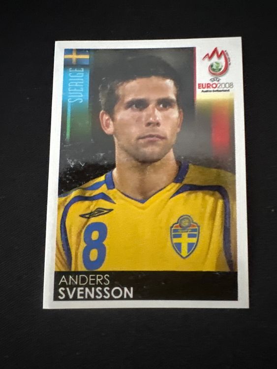 Panini UEFA EURO 2008 – Nr. 401 – Anders Svensson – Südamerika-Version – Originalfoto Vorderseite