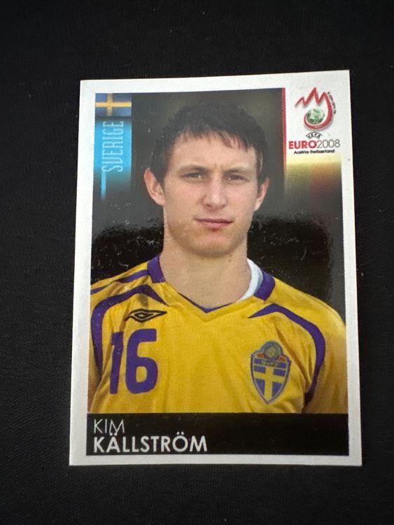 Panini UEFA EURO 2008 – Nr. 402 – Kim Källström – Südamerika-Version – Originalfoto Vorderseite