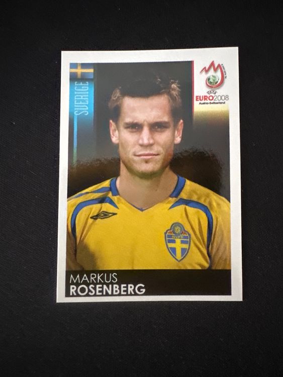 Panini UEFA EURO 2008 – Nr. 408 – Markus Rosenberg – Südamerika-Version – Originalfoto Vorderseite