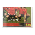 Panini UEFA EURO 2008 – Nr. 414 – Spanien Mannschaft Teilbild unten rechts – Südamerika-Version – Vorderseite