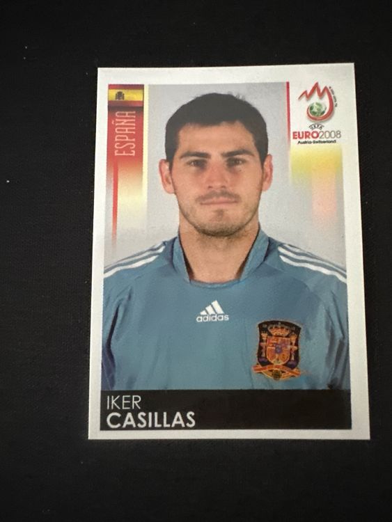 Panini UEFA EURO 2008 – Nr. 416 – Iker Casillas – Südamerika-Version – Originalfoto Vorderseite