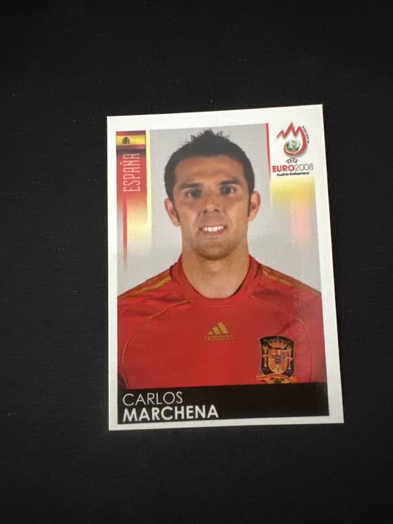 Panini UEFA EURO 2008 – Nr. 419 – Carlos Marchena – Südamerika-Version – Originalfoto Vorderseite