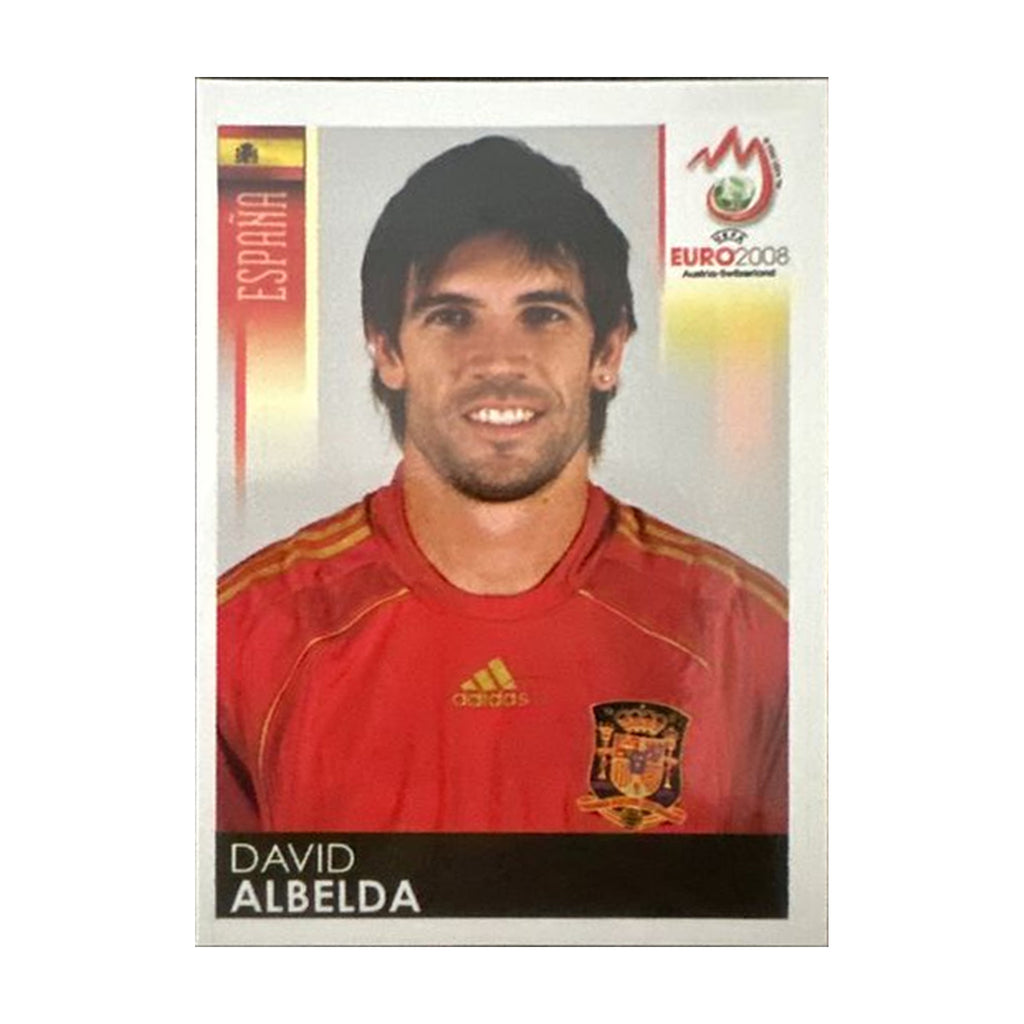 Panini UEFA EURO 2008 – Nr. 423 – David Albelda – Südamerika-Version – Vorderseite