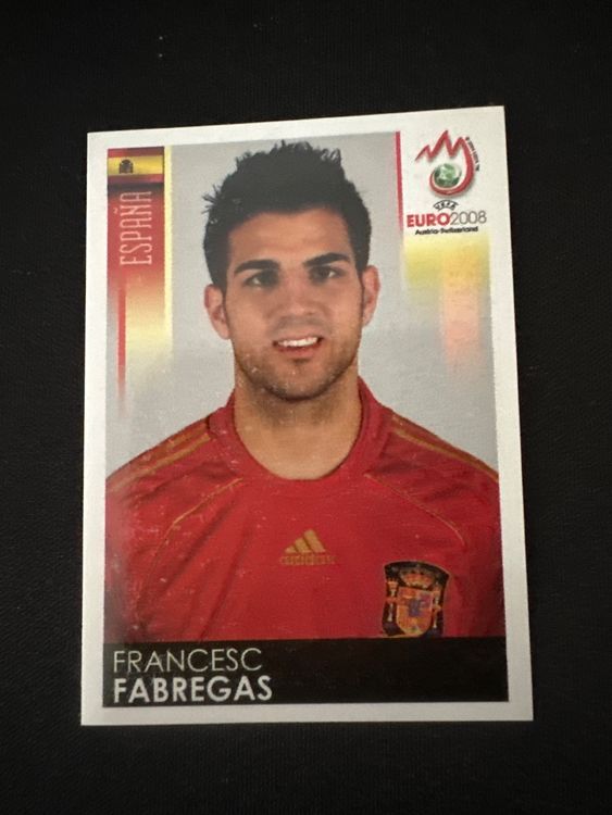 Panini UEFA EURO 2008 – Nr. 427 – Francesc Fabregas – Südamerika-Version – Originalfoto Vorderseite