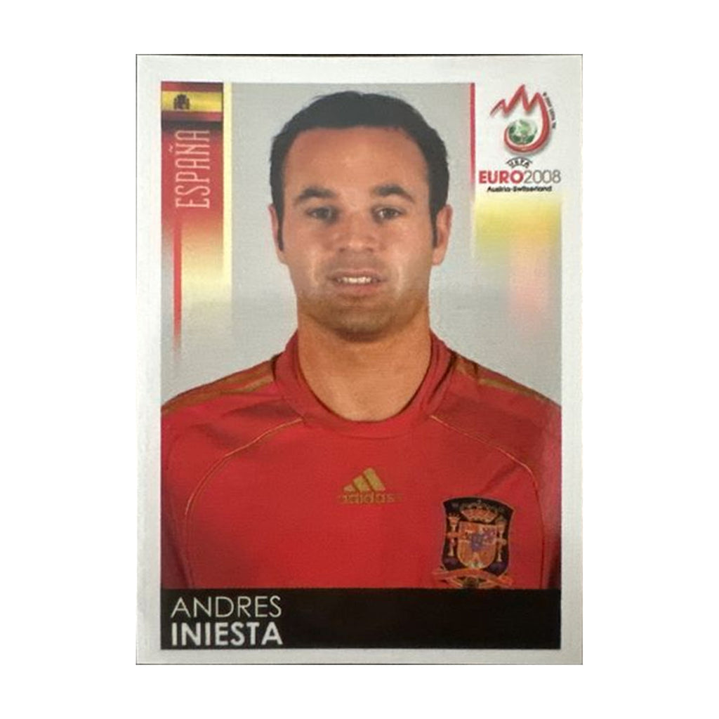 Panini UEFA EURO 2008 – Nr. 428 – Andres Iniesta – Südamerika-Version – Vorderseite