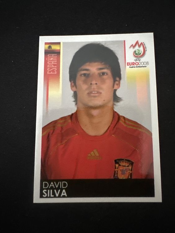 Panini UEFA EURO 2008 – Nr. 430 – David Silva – Südamerika-Version – Originalfoto Vorderseite