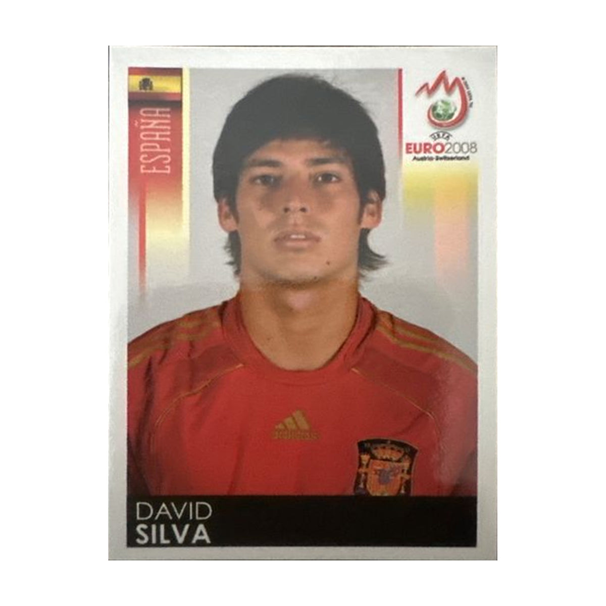 Panini UEFA EURO 2008 – Nr. 430 – David Silva – Südamerika-Version – Vorderseite
