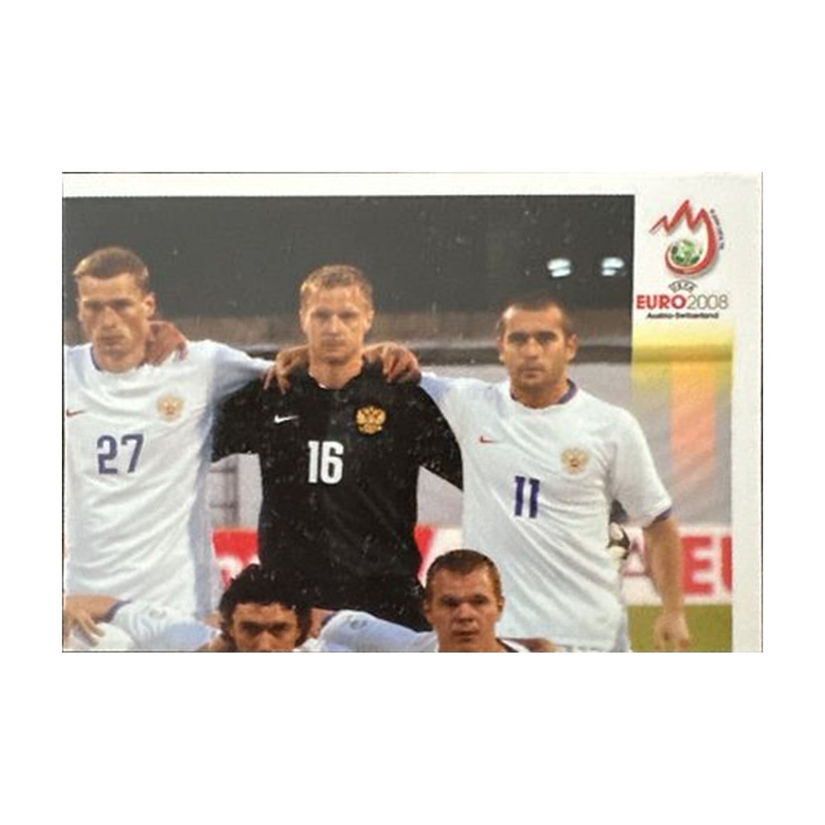 Panini UEFA EURO 2008 – Nr. 438 – Russland Mannschaft Teilbild oben rechts – Südamerika-Version – Vorderseite