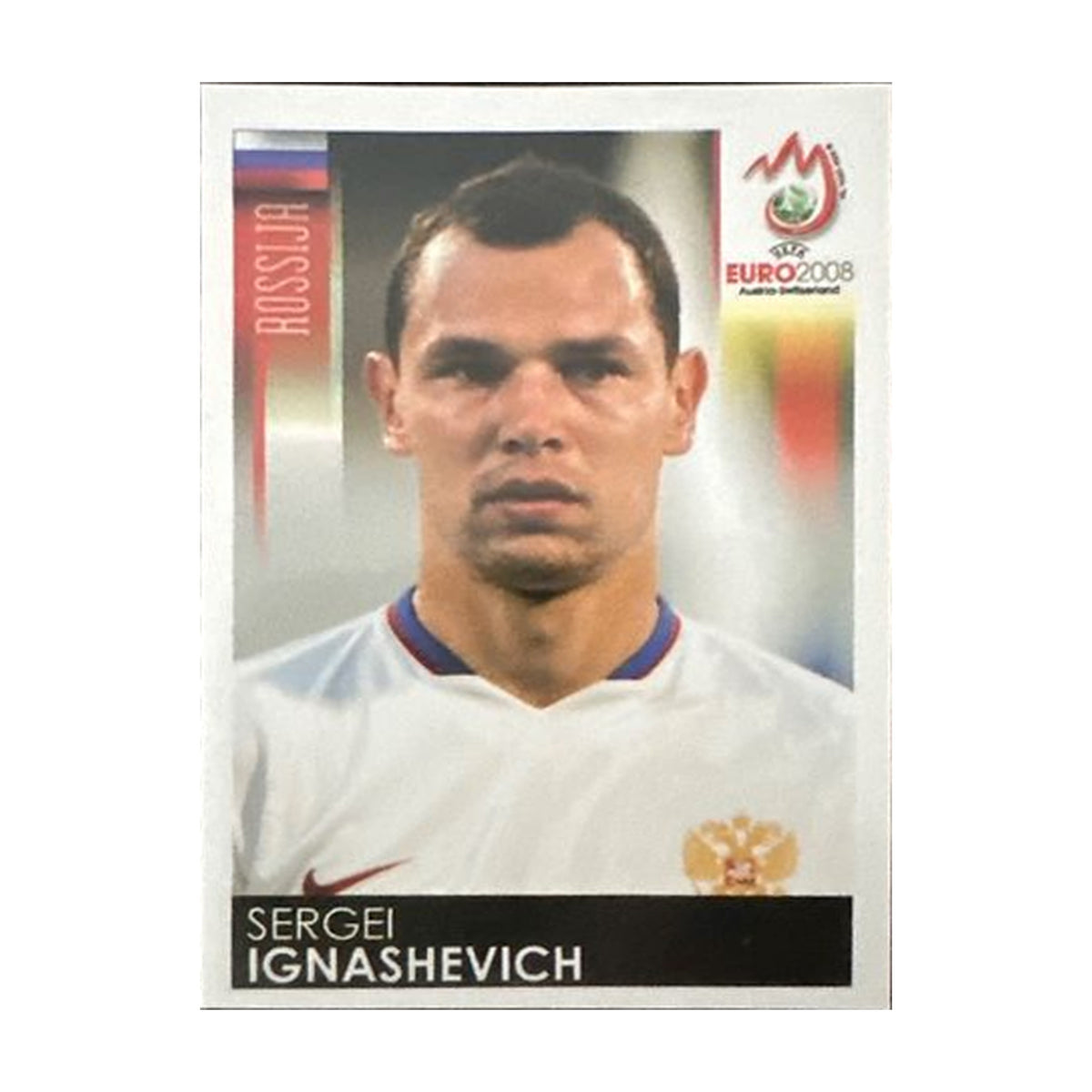 Panini UEFA EURO 2008 – Nr. 443 – Sergei Ignashevich – Südamerika-Version – Vorderseite
