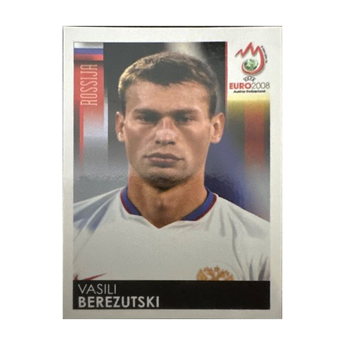 Panini UEFA EURO 2008 – Nr. 446 – Vasili Berezutski – Südamerika-Version – Vorderseite