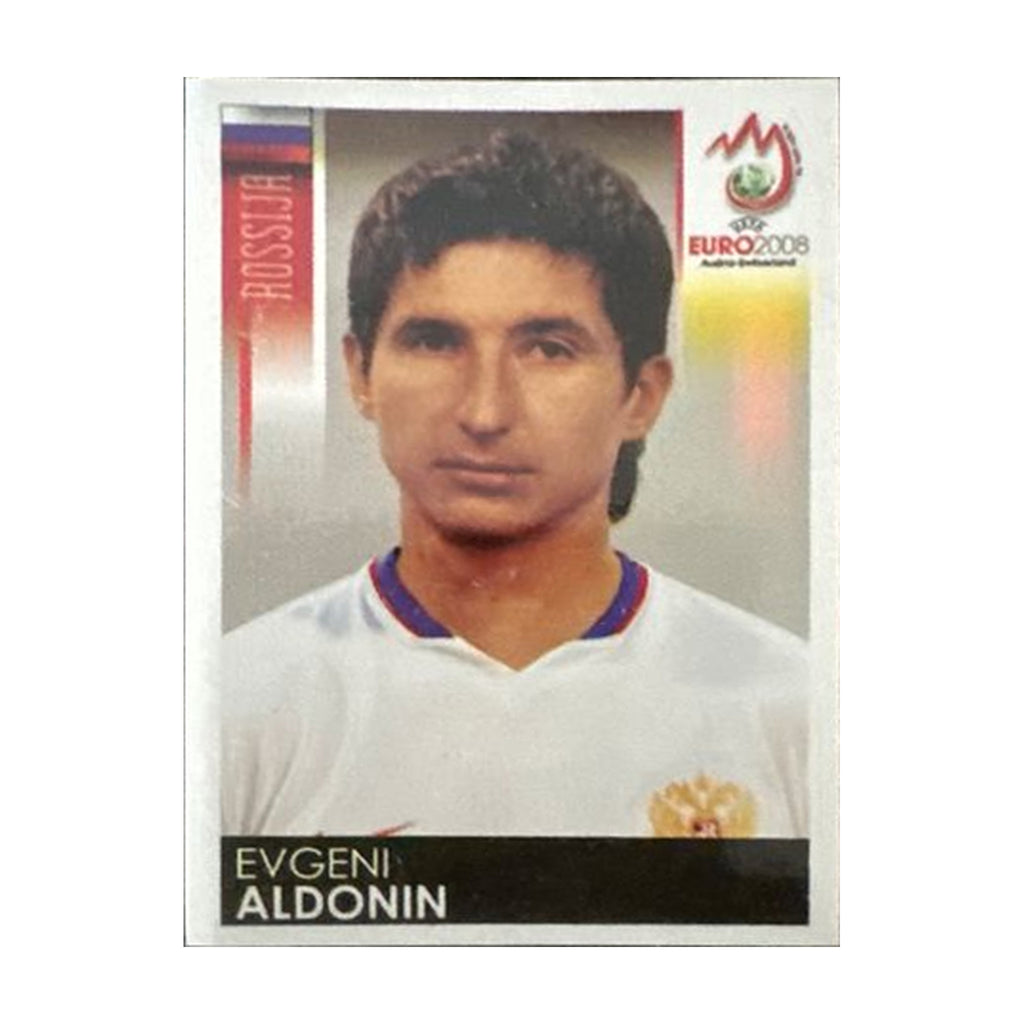 Panini UEFA EURO 2008 – Nr. 451 – Evgeni Aldonin – Südamerika-Version – Vorderseite