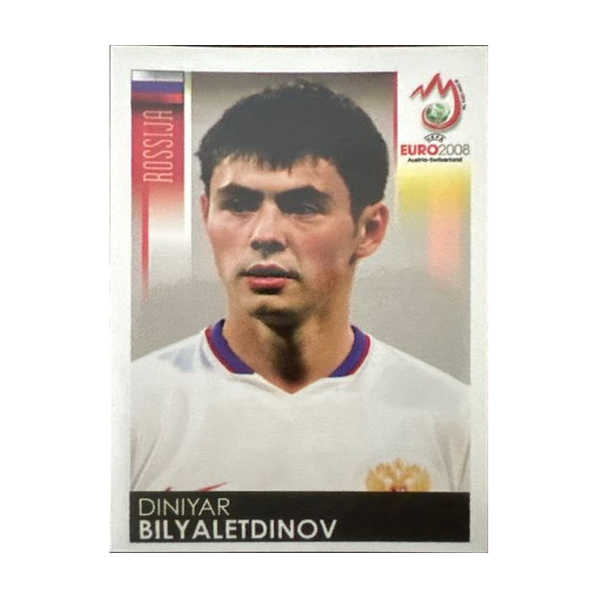 Panini UEFA EURO 2008 – Nr. 454 – Diniyar Bilyaletdinov – Südamerika-Version – Vorderseite