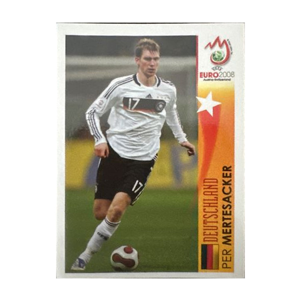 Panini UEFA EURO 2008 – Nr. 472 – Per Mertesacker – Action – Südamerika-Version – Vorderseite