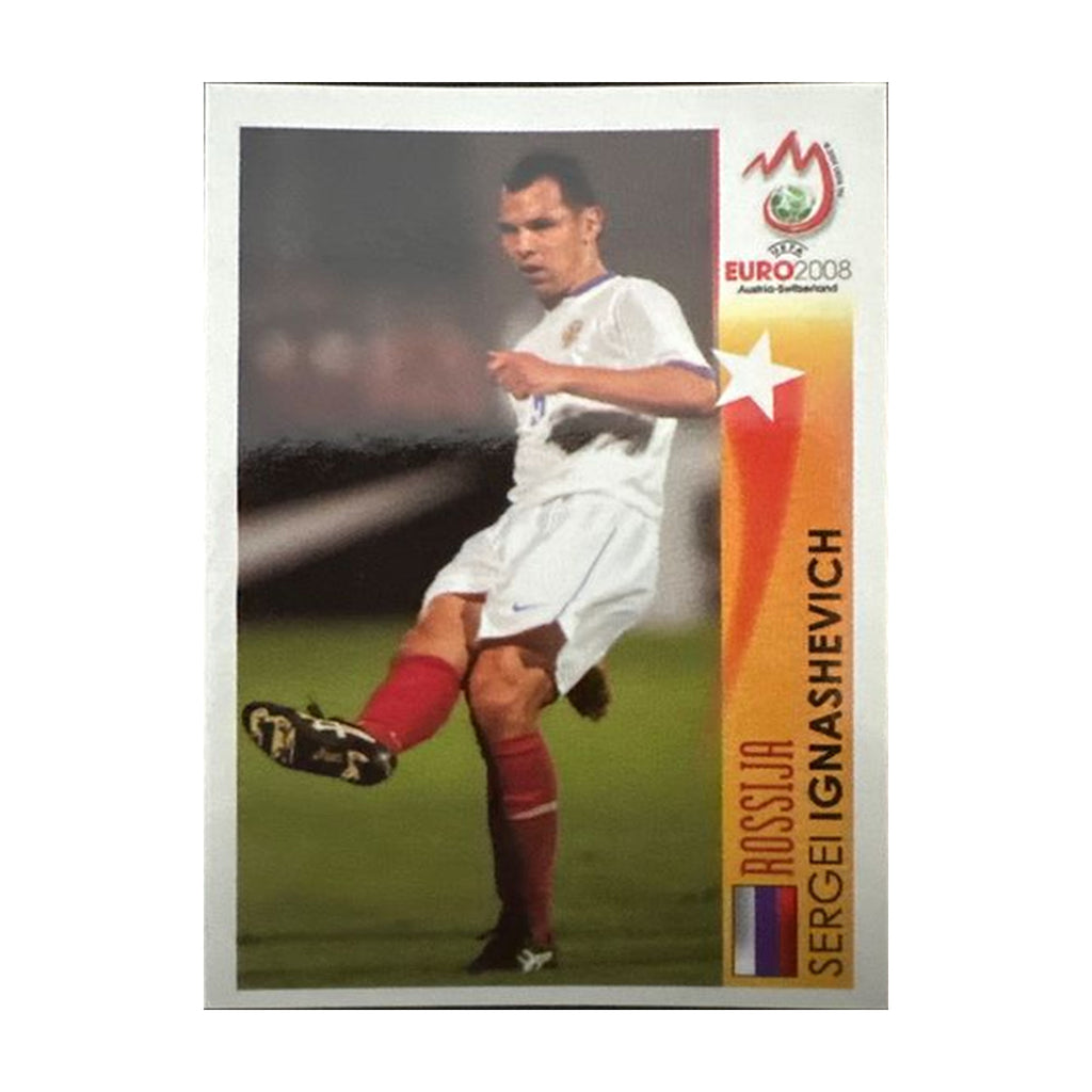 Panini UEFA EURO 2008 – Nr. 478 – Sergei Ignashevich – Action – Südamerika-Version – Vorderseite
