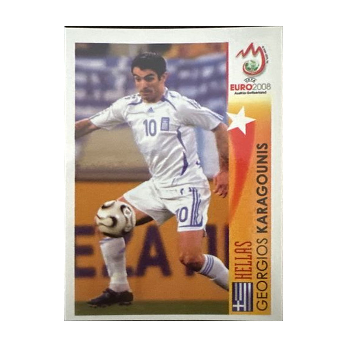Panini UEFA EURO 2008 – Nr. 483 – Georgios Karagounis – Action – Südamerika-Version – Vorderseite
