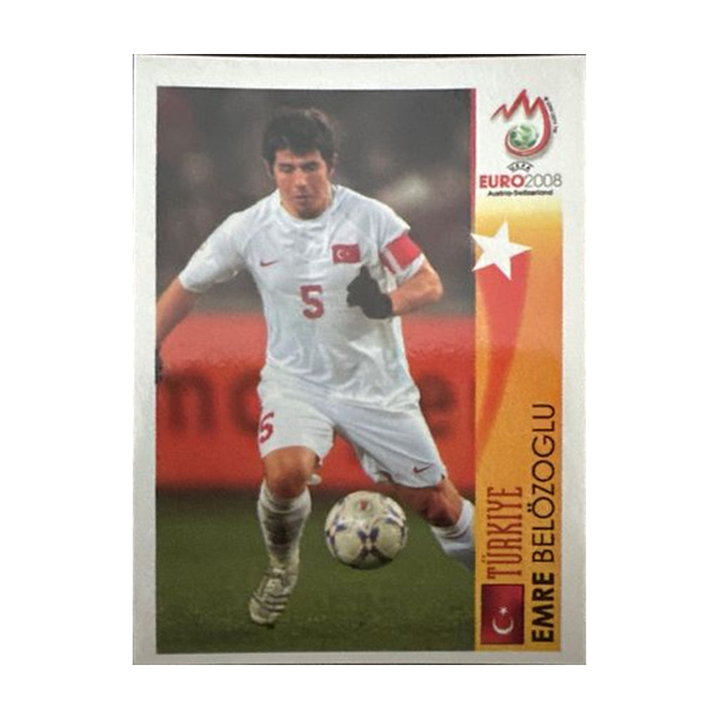 Panini UEFA EURO 2008 – Nr. 484 – Emre Belözoglu – Action – Südamerika-Version – Vorderseite