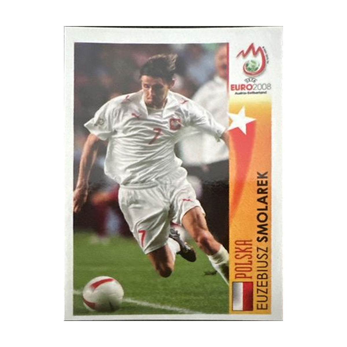Panini UEFA EURO 2008 – Nr. 487 – Euzebiusz Smolarek – Action – Südamerika-Version – Vorderseite