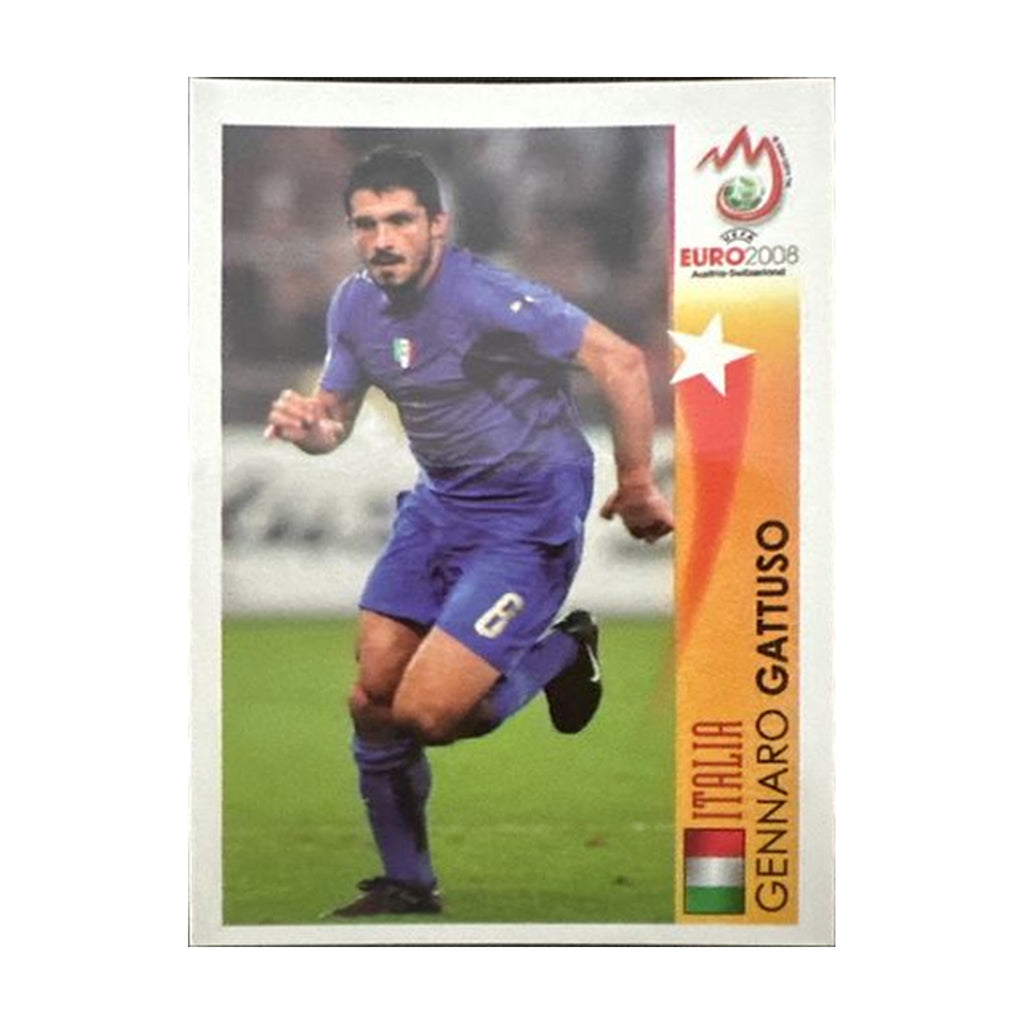 Panini UEFA EURO 2008 – Nr. 489 – Gennaro Gattuso – Action – Südamerika-Version – Vorderseite