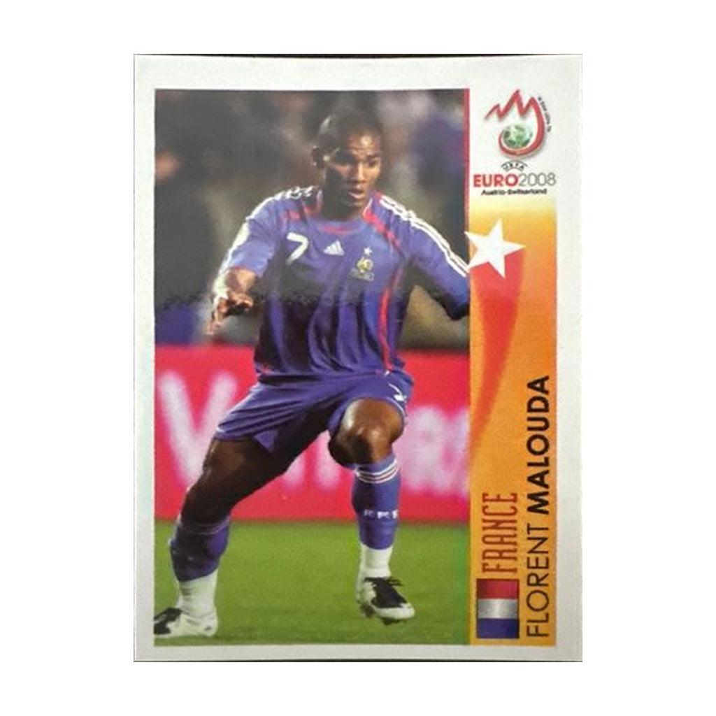 Panini UEFA EURO 2008 – Nr. 490 – Florent Malouda – Action – Südamerika-Version – Vorderseite
