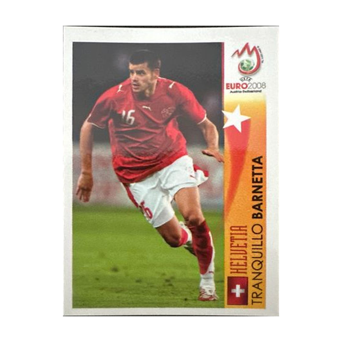 Panini UEFA EURO 2008 – Nr. 491 – Tranquillo Barnetta – Action – Südamerika-Version – Vorderseite