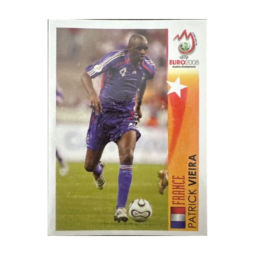 Panini UEFA EURO 2008 – Nr. 496 – Patrick Vieira – Action – Südamerika-Version – Vorderseite