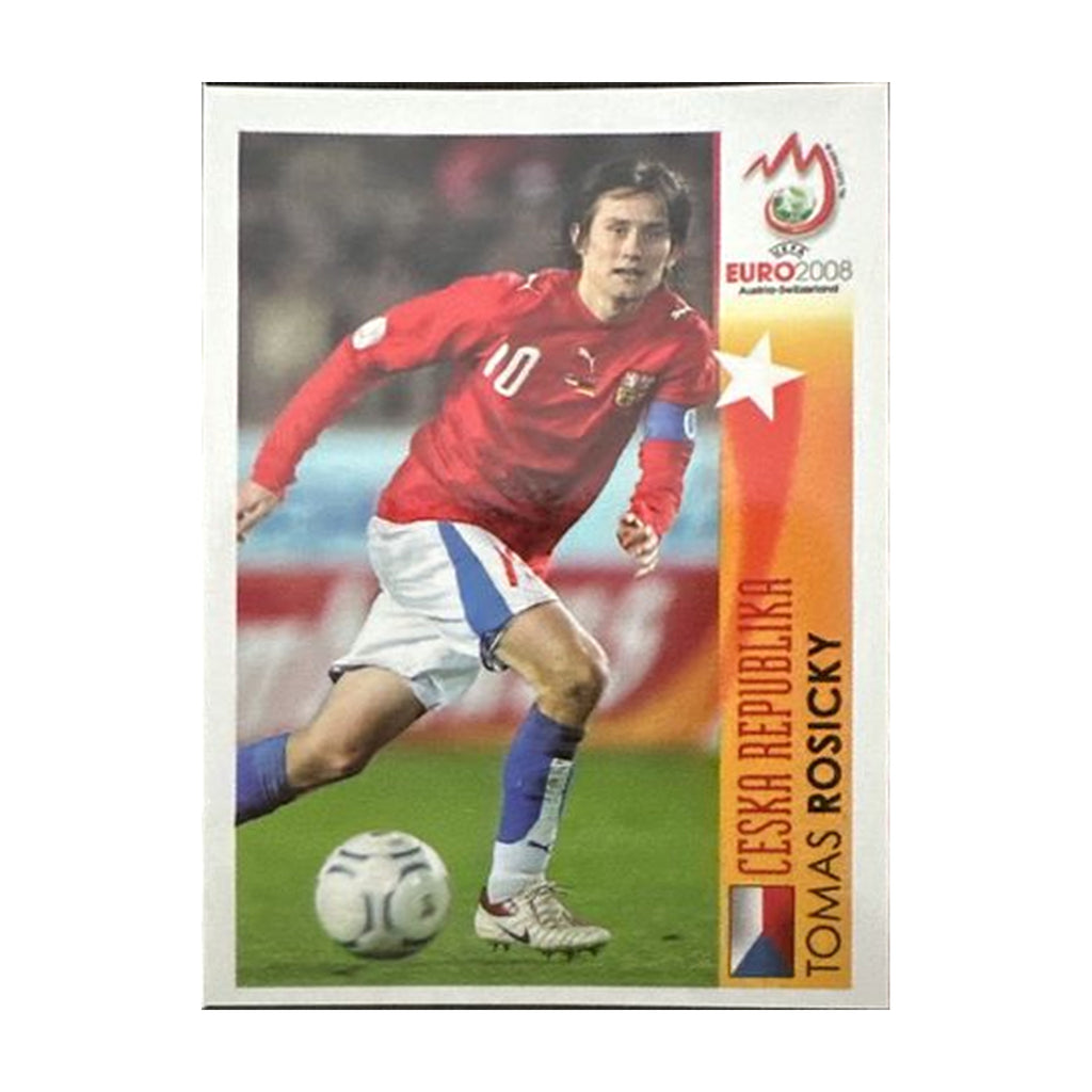 Panini UEFA EURO 2008 – Nr. 500 – Tomas Rosicky – Action – Südamerika-Version – Vorderseite