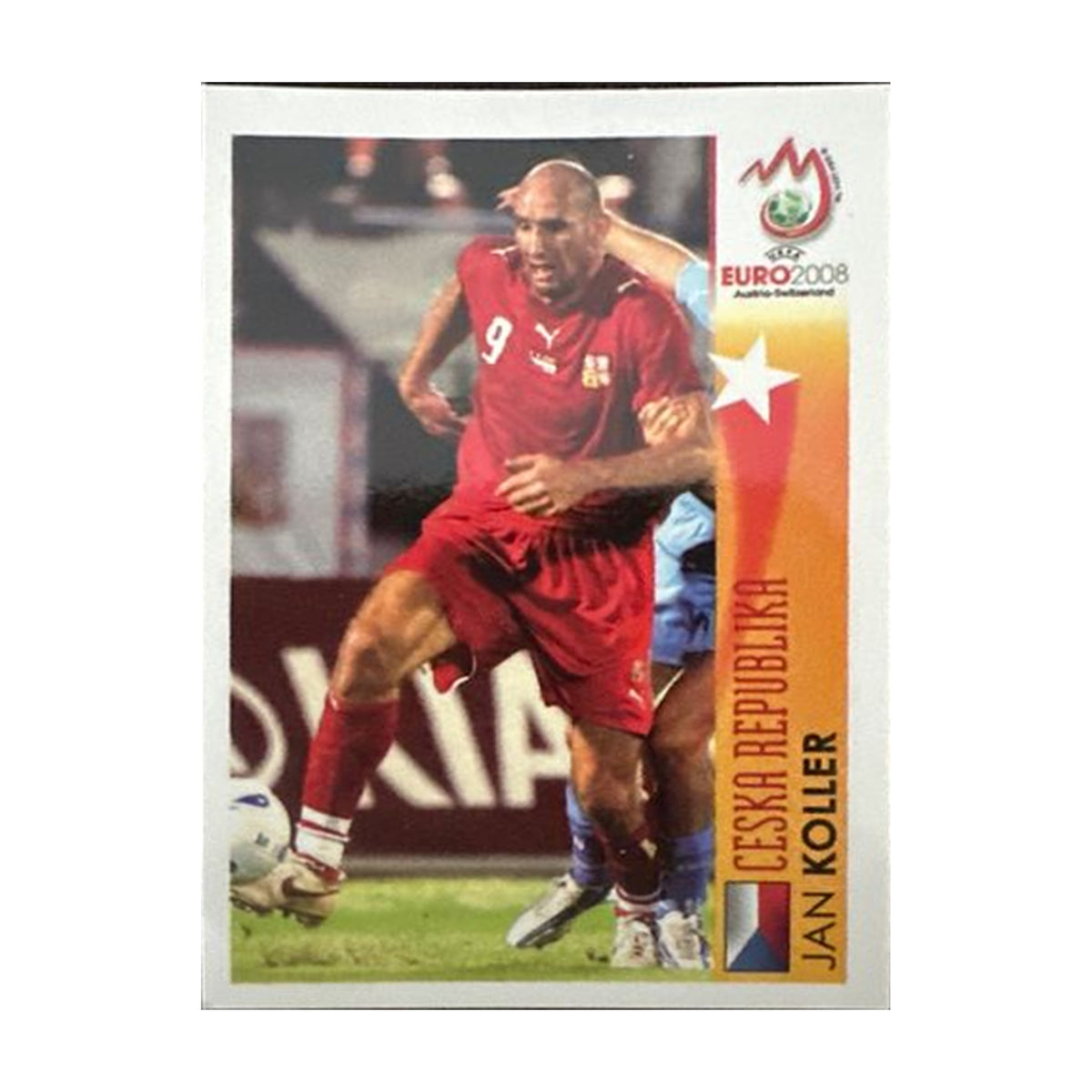 Panini UEFA EURO 2008 – Nr. 513 – Jan Koller – Action – Südamerika-Version – Vorderseite