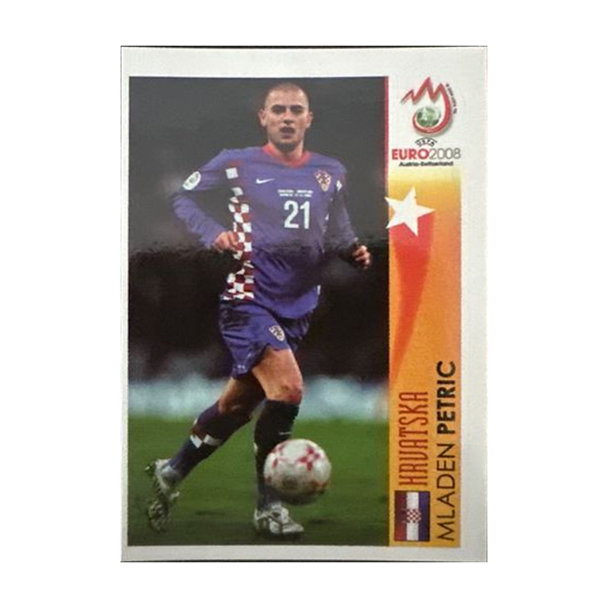 Panini UEFA EURO 2008 – Nr. 523 – Mladen Petric – Action – Südamerika-Version – Vorderseite