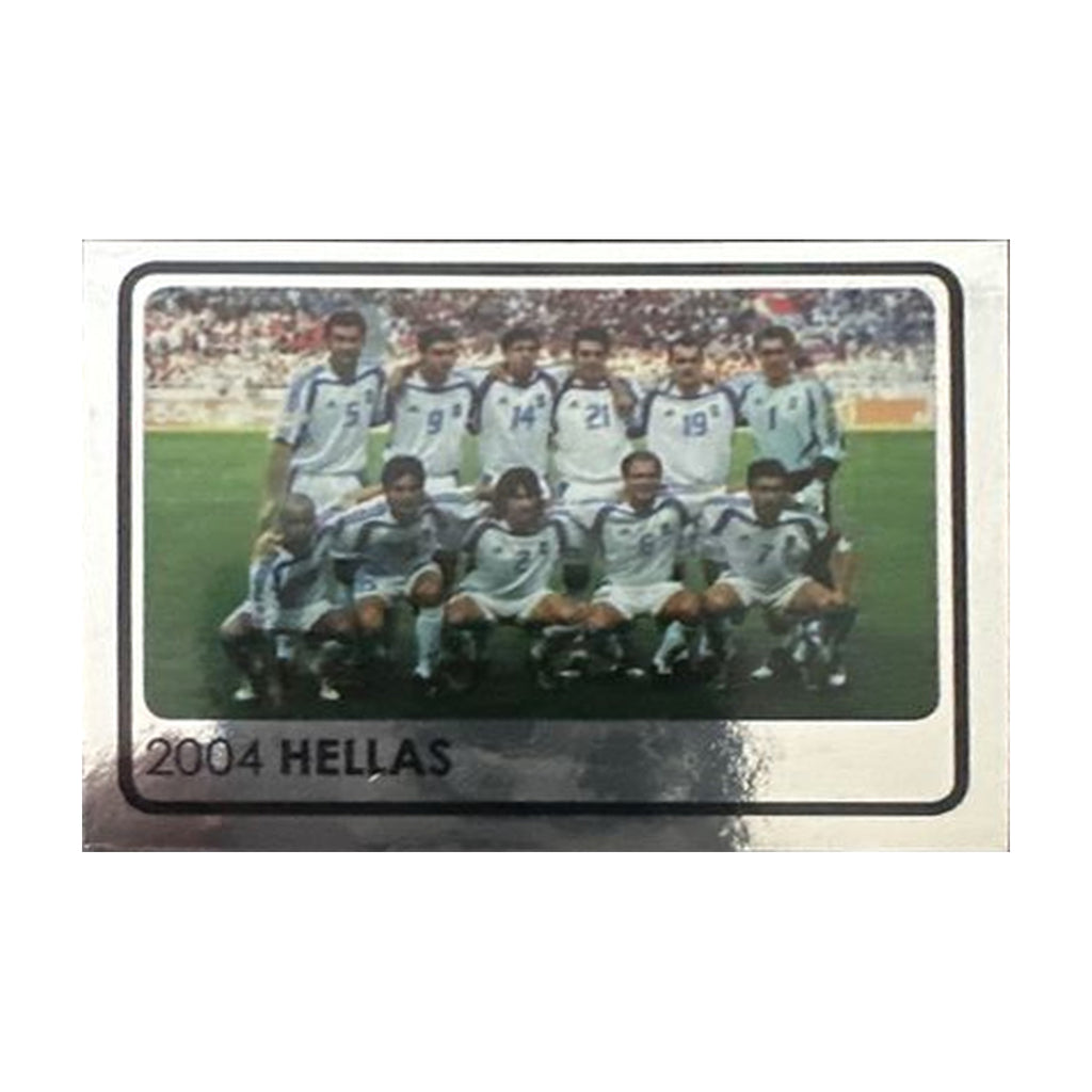 Panini UEFA EURO 2008 – Nr. 535 – Europameister 2004 Griechenland – Südamerika-Version – Vorderseite