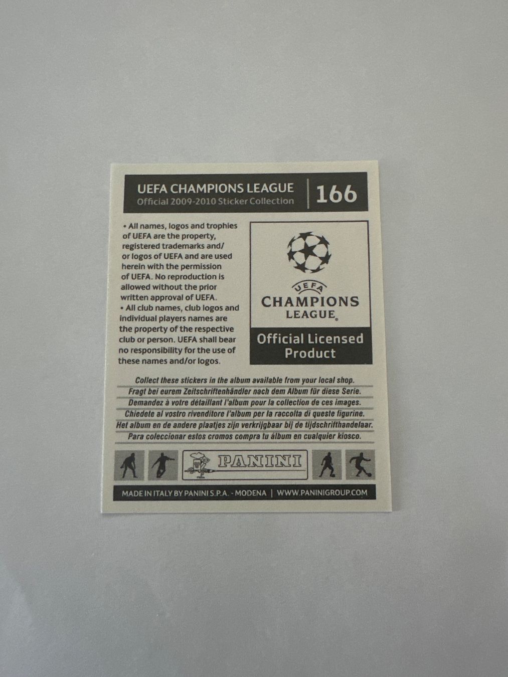 Panini UEFA Champions League 2009/10 - Nr. 166 - Bild 2
