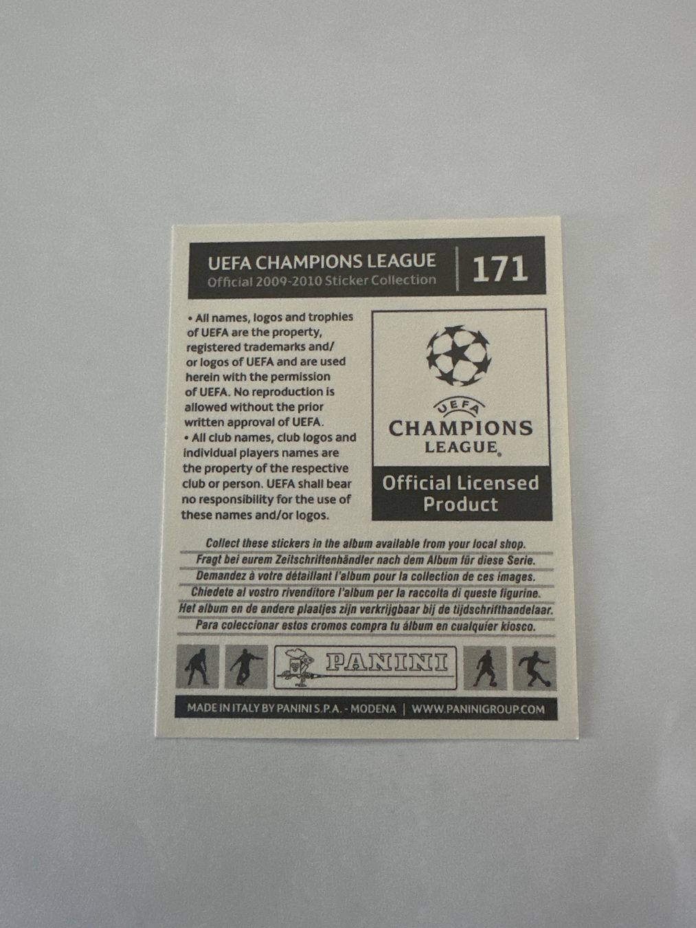 Panini UEFA Champions League 2009/10 - Nr. 171 - Bild 2
