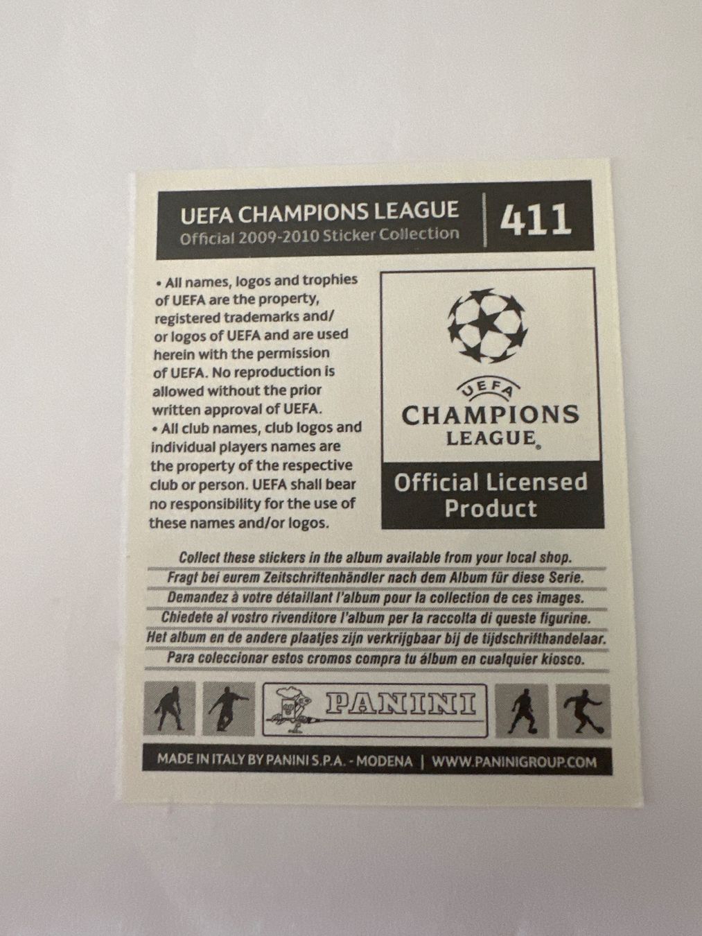 Panini UEFA Champions League 2009/10 - Nr. 411 - Bild 2