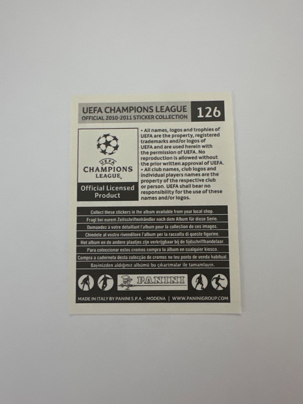 Panini UEFA Champions League 2010/11 - Nr. 126 - Bild 2