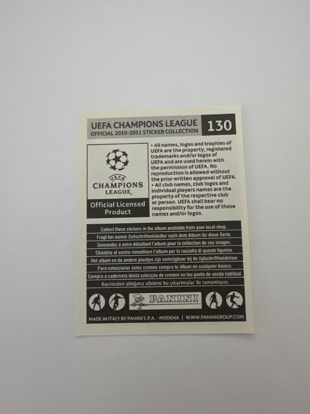 Panini UEFA Champions League 2010/11 - Nr. 130 - Bild 2